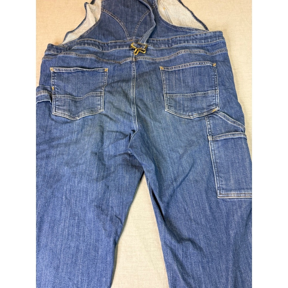 Carhartt Denim Overalls Women's XL Blue Excellent Relaxed Fit OR6002-W - Picture 13 of 13